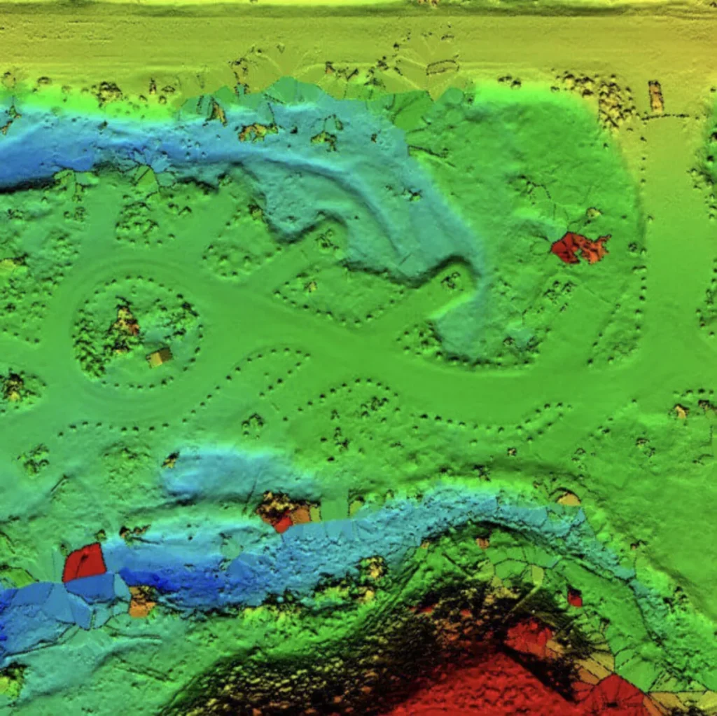 Mapping surface elevation delineation in Ketchum, Idaho
